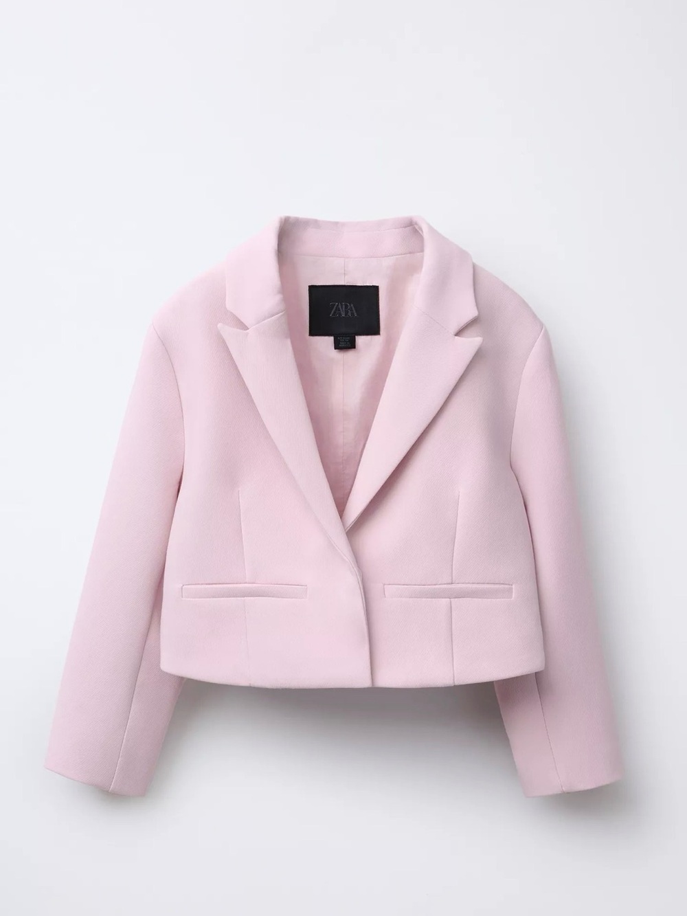 Zara Light Pink Cropped Blazer 11/12 years 148 cm